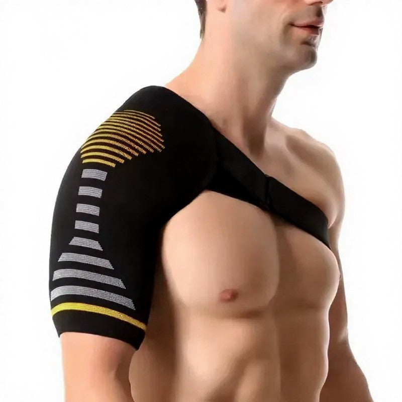 Attelle d'épaule simple tricotée - Jaune - L/XL - image 2