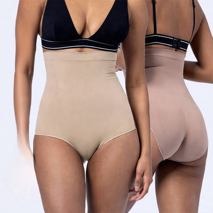 Culotte gainante sans coutures à taille haute et effet ventre plat - image 0