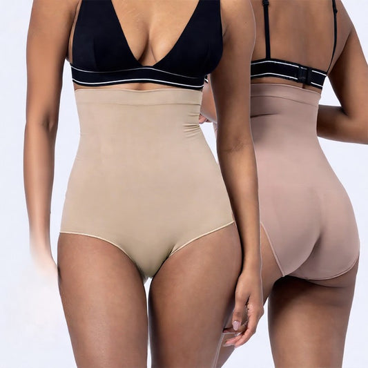 Culotte gainante sans coutures à taille haute et effet ventre plat - image 0
