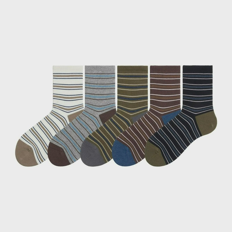 Chaussettes rayées vintage (2 paires) - image 9