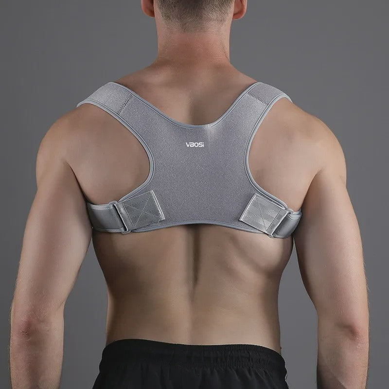 Correcteur de posture dorsal ergonomique réglable - Gris - 2XL - image 3