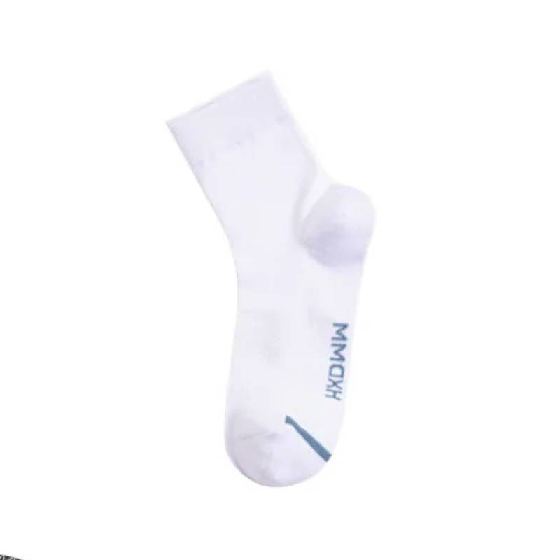 Chaussettes montantes respirantes de couleur unie (3 paires) - Blanc - UE45-50 (US11-15) - image 4