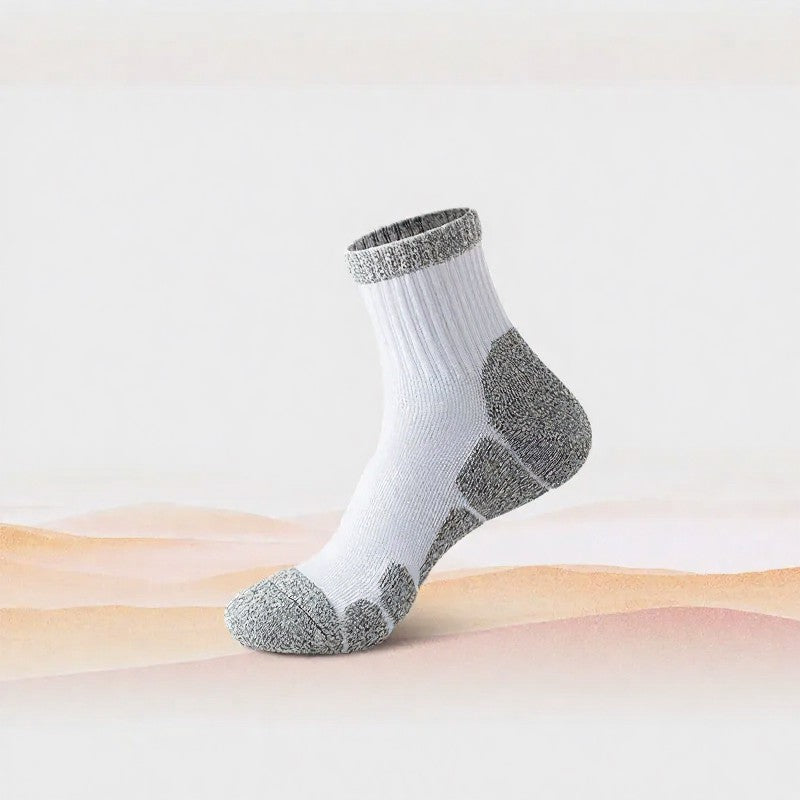 Chaussettes amortissantes, chaussettes de compression quart de pouce (4 paires) - Blanc - EU39-44(US6-10) - image 2