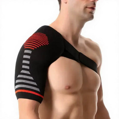 Attelle d'épaule simple tricotée - Rouge - L/XL - image 3