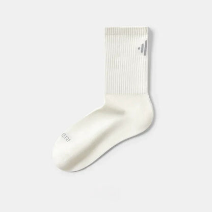 Chaussettes classiques côtelées en mélange de coton (4 paires) - Blanc - EU39-44(US6-10) - image 6