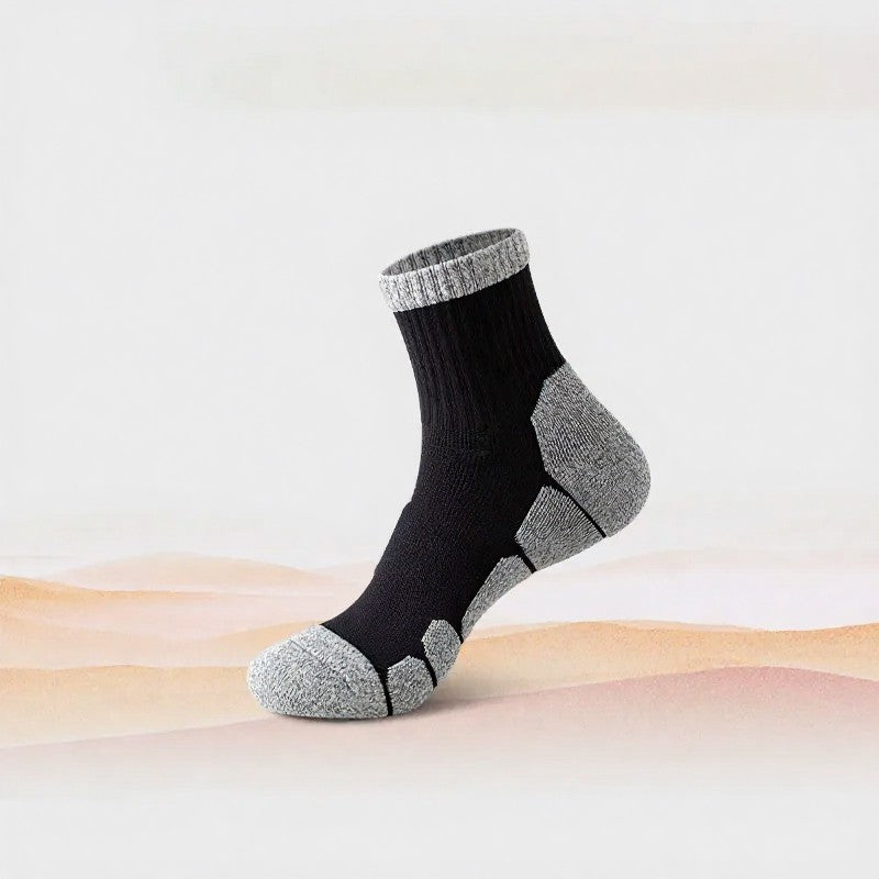 Chaussettes amortissantes, chaussettes de compression quart de pouce (4 paires) - Noir - EU39-44(US6-10) - image 5