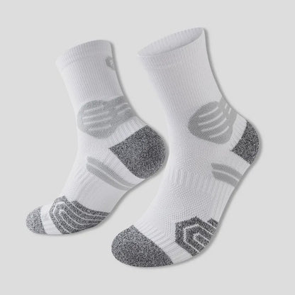 Chaussettes de compression à rayures contrastées (3 paires) - Gris - EU40-45 (US7-12) - image 3
