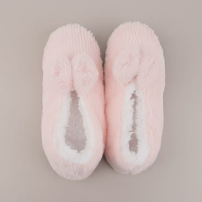 Chaussettes-chaussons en peluche à nœud lavande - Rose - EU36-40(US3-7) - image 10