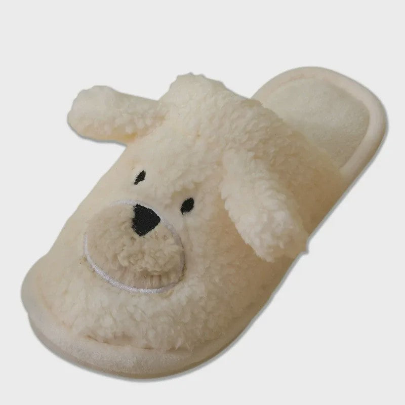 Pantoufles d'intérieur douillettes en peluche ours de dessin animé - image 4