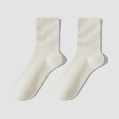 Chaussettes courtes en coton mélangé pour tous les jours (7 paires) - Beige - EU39-43(US6-9) - image 7