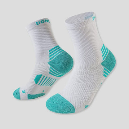 Chaussettes de compression quart de cercle à blocs de couleur néon (6 paires) - Blanc - UE35-39 (US2-6) - image 4