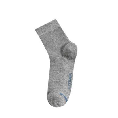 Chaussettes montantes respirantes de couleur unie (3 paires) - Gris - UE45-50 (US11-15) - image 3