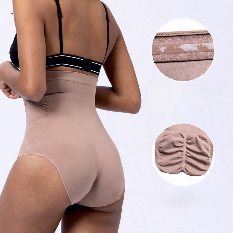 Culotte gainante sans coutures à taille haute et effet ventre plat - image 5