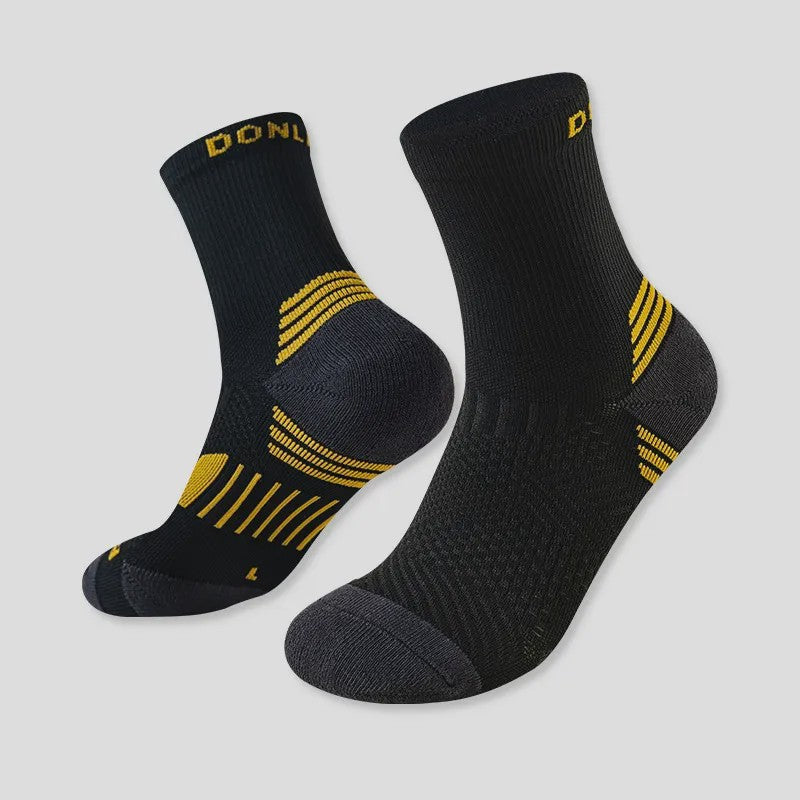 Chaussettes de compression quart de cercle à blocs de couleur néon (6 paires) - Noir - UE35-39 (US2-6) - image 3