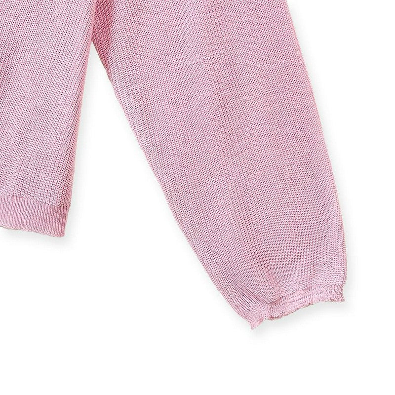 Ensemble deux pièces à fleurs rose poudré - image 3