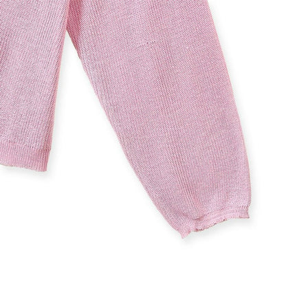 Ensemble deux pièces à fleurs rose poudré - image 3