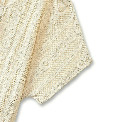 Ensemble trois pièces débardeur en dentelle et jupe midi - image 9