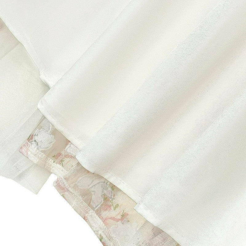 Robe midi romantique à fleurs de jardin - image 3