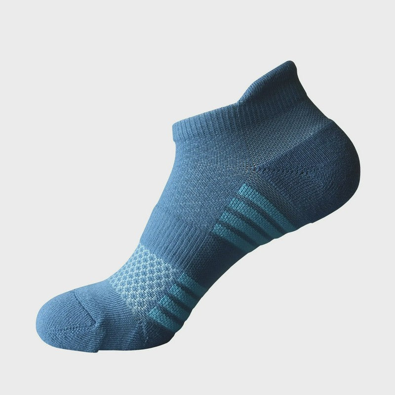 Chaussettes de compression épaisses en mélange de coton pour chevilles (5 paires) - Bleu marine - EU38-43 (US5-9) - image 1