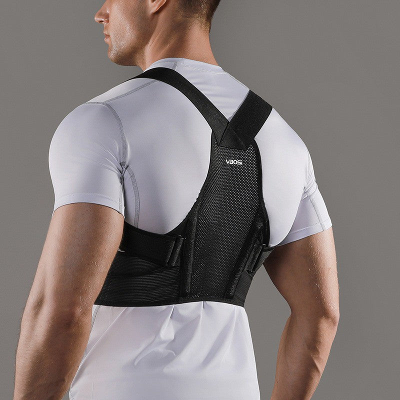 Correcteur de posture respirant en forme de X - Noir - 2XL - image 2
