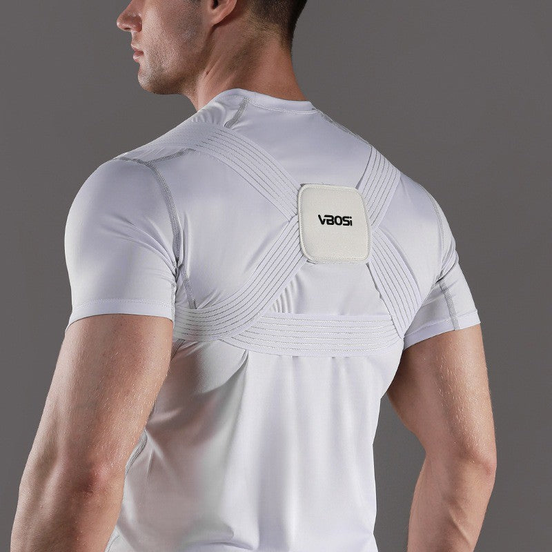 Correcteur de posture avec support dorsal réglable - Blanc - 2XL - image 3
