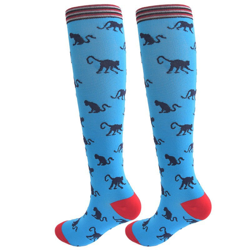 Chaussettes de compression à motifs animaux ludiques (3 paires) - image 4