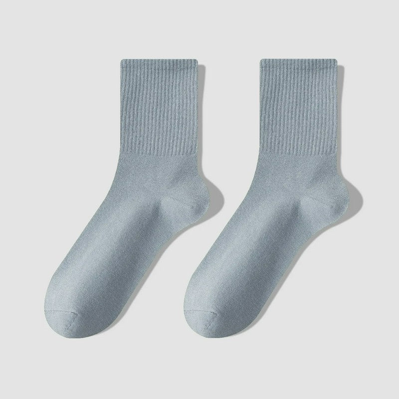 Chaussettes courtes en coton mélangé pour tous les jours (7 paires) - Bleu - EU39-43(US6-9) - image 3