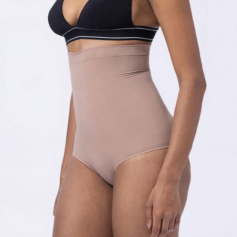 Culotte gainante sans coutures à taille haute et effet ventre plat - image 4