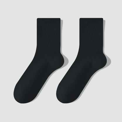Chaussettes courtes en coton mélangé pour tous les jours (7 paires) - Noir - EU39-43(US6-9) - image 2