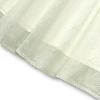 Robe midi à manches bouffantes et lacets - image 2