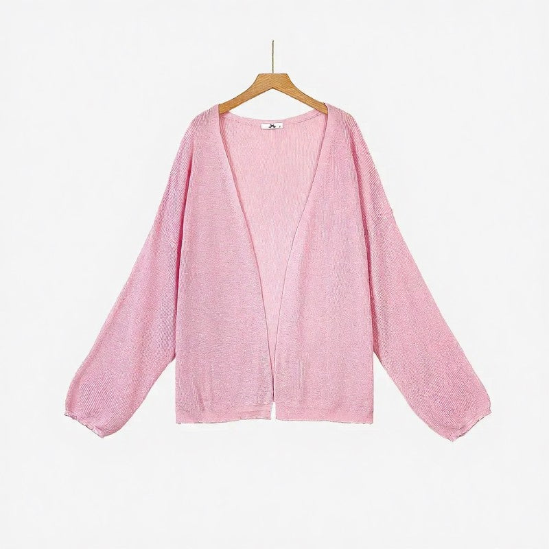Ensemble deux pièces à fleurs rose poudré - Blouse - 6XL - image 1