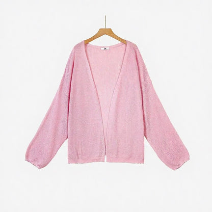 Ensemble deux pièces à fleurs rose poudré - Blouse - 6XL - image 1