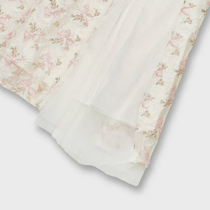 Robe midi romantique à fleurs de jardin - image 2