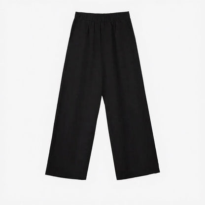 Ensemble pantalon deux pièces minimaliste à col carré et jambes larges - image 2