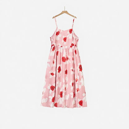 Ensemble deux pièces à fleurs rose poudré - Robe - 6XL - image 4