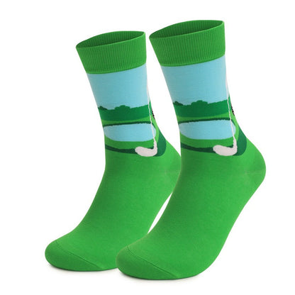 Chaussettes courtes Golf Day (3 paires) - Vert - EU39-45(US6-11) - image 4