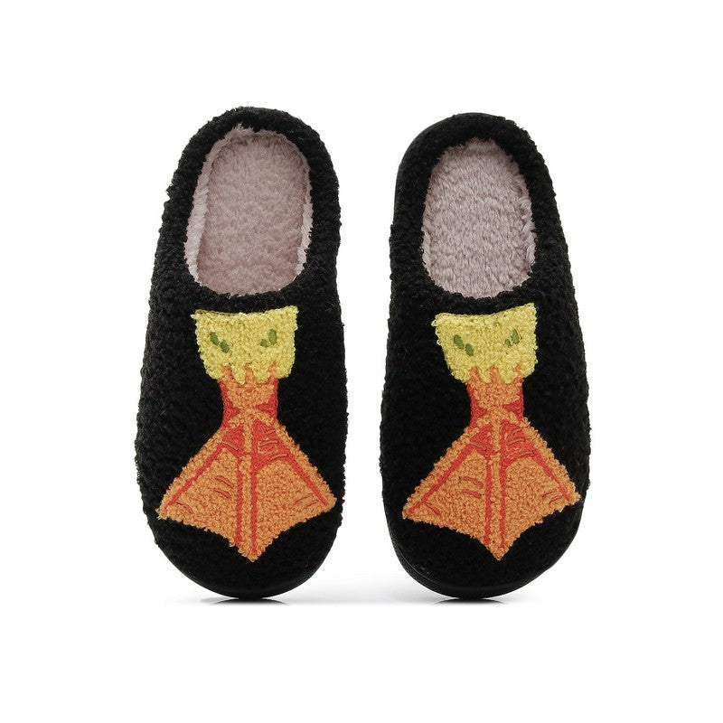 Pantoufles mules en peluche Cozy Duck Paw - Noir - EU44-45(US10-11) - image 0