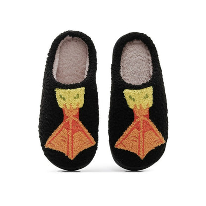 Pantoufles mules en peluche Cozy Duck Paw - Noir - EU44-45(US10-11) - image 0