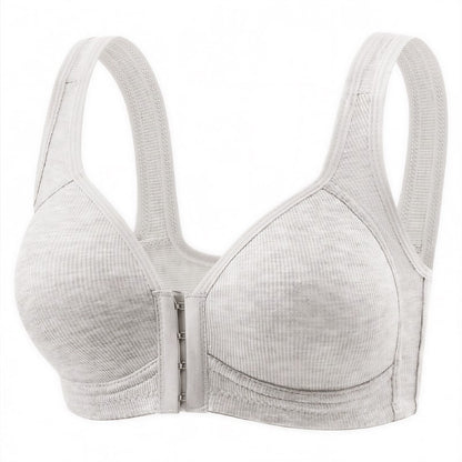 Soutien-gorge sans armatures à fermeture avant pour un maintien quotidien - Gris clair - 2XL - image 7