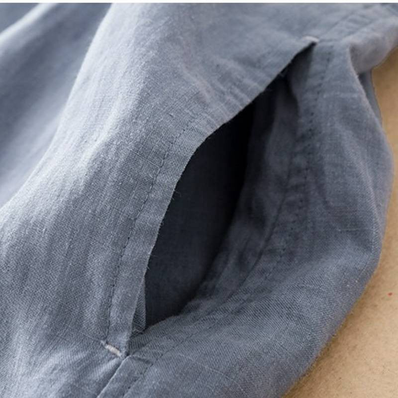 Robe maxi légère en coton à poches - image 7