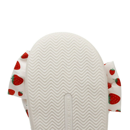 Pantoufles à nœud fraise - image 8
