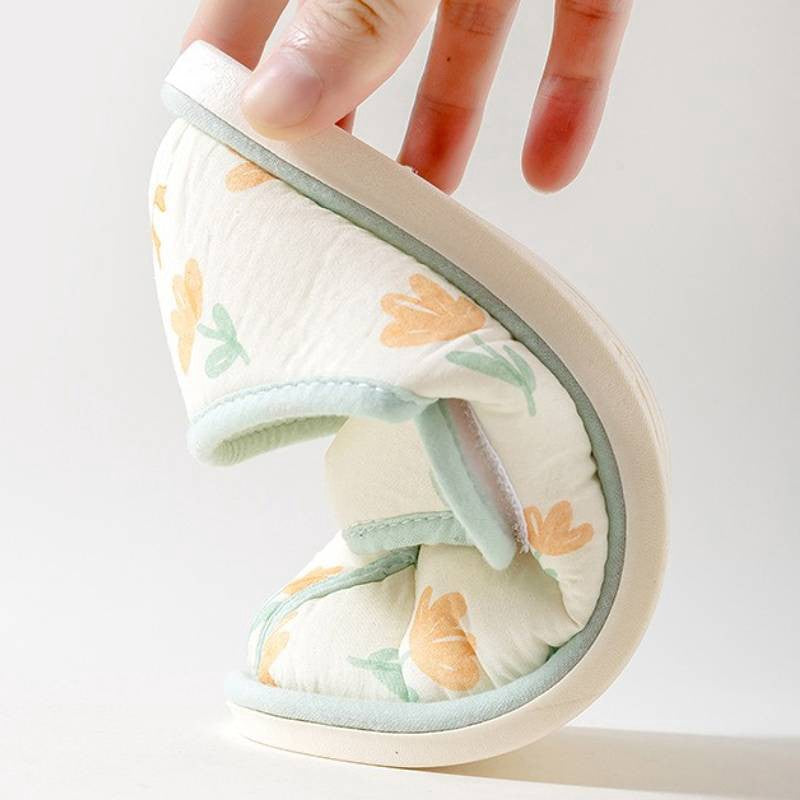 Chaussures en coton duveteux à motif marguerite ajustables - image 5