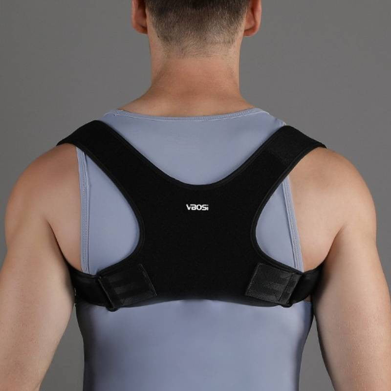 Correcteur de posture dorsal ergonomique réglable - Noir - 2XL - image 0