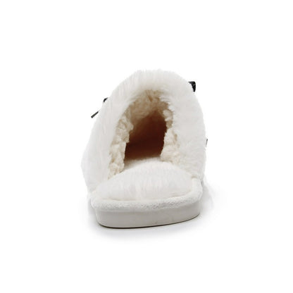 Pantoufles mules en peluche à nœud pour grandes tailles - image 8
