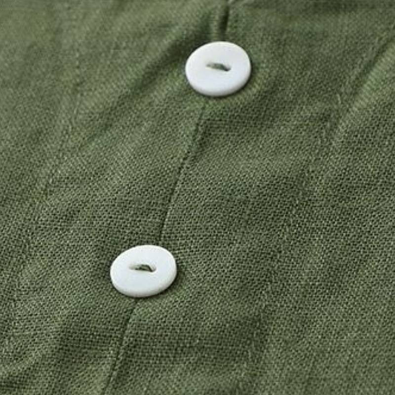 Robe midi texturée à boutons sur le devant - image 10