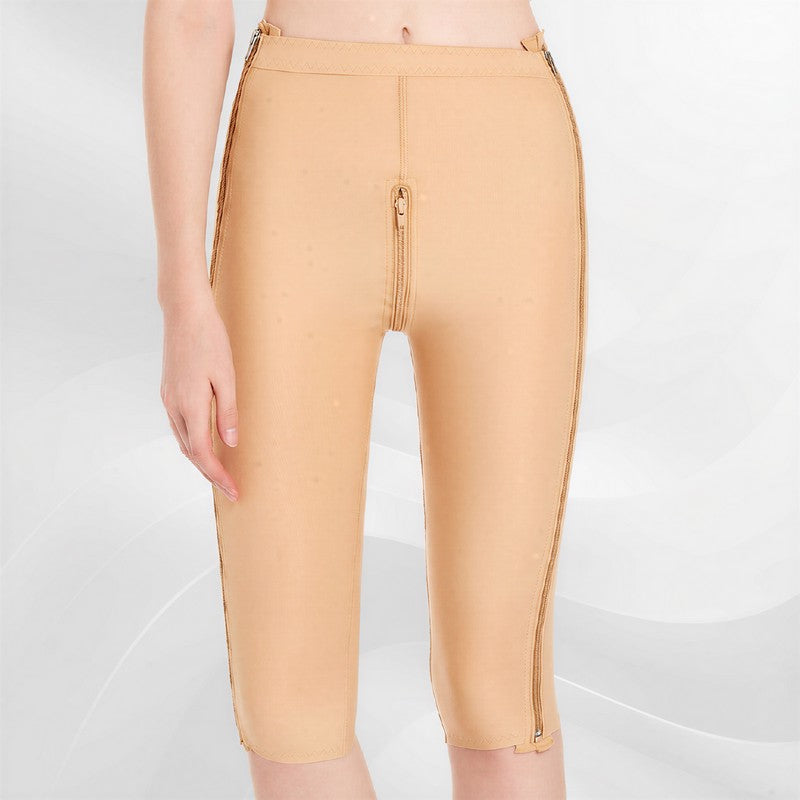Pantalon Capri taille haute à double fermeture éclair gainant les cuisses - image 4