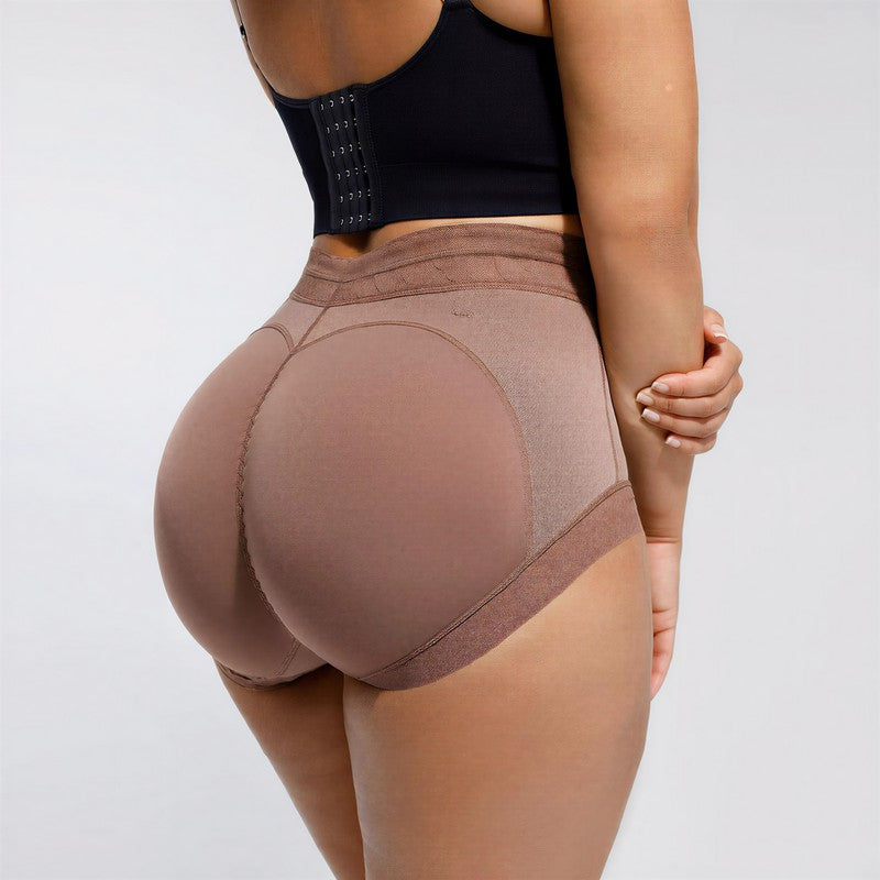 Culottes confortables en dentelle taille haute - Violet - 3XL - image 4