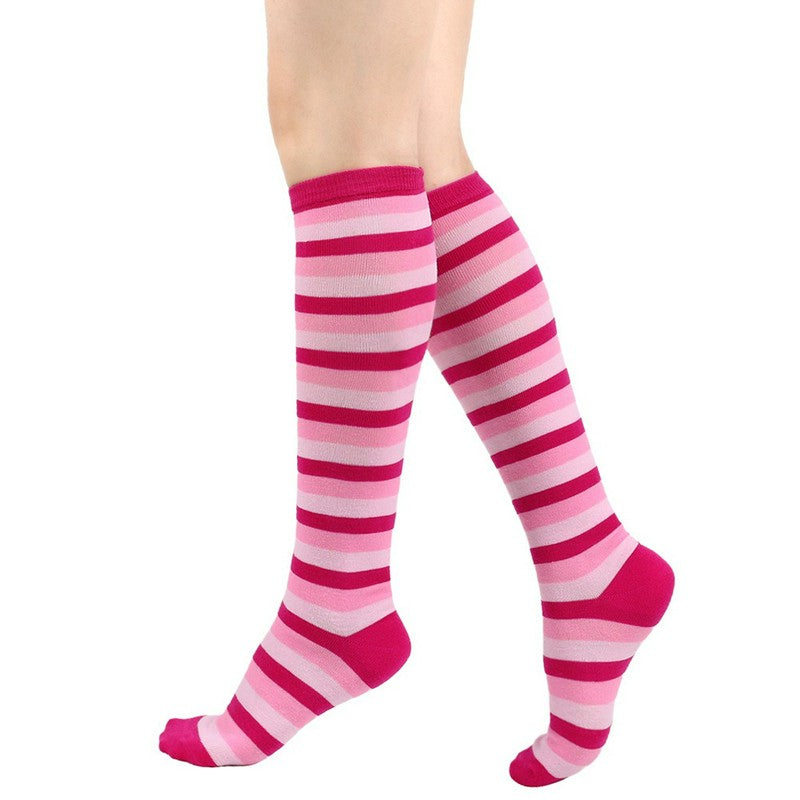 Chaussettes hautes à rayures douces (3 paires) - image 2