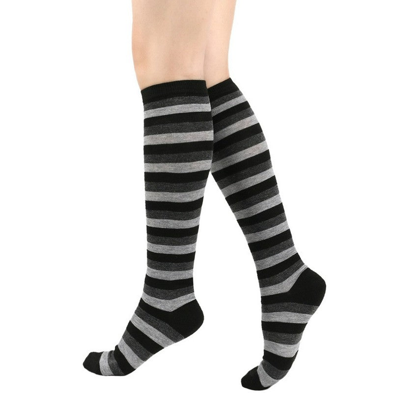 Chaussettes hautes à rayures douces (3 paires) - image 3