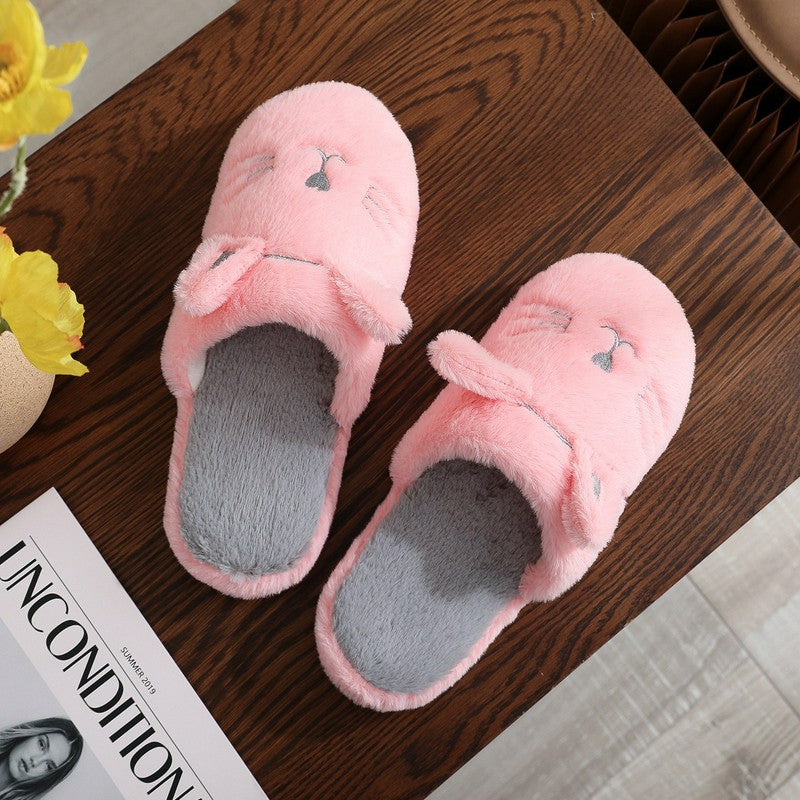 Pantoufles en peluche Cozy Cat - Rose - EU44-45(US10-11) - image 2